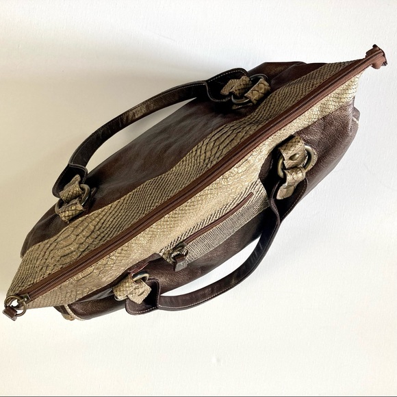 PULICATI. Fine Italian leather, extra large bag. - Picture 4 of 16